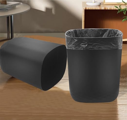 Small Trash Can with 60 Count of Trash Bags,2.5 Gallon Wastebasket Recycling Bin Trash Can for Bathroom Bedroom Office Kitchen (2, Black)