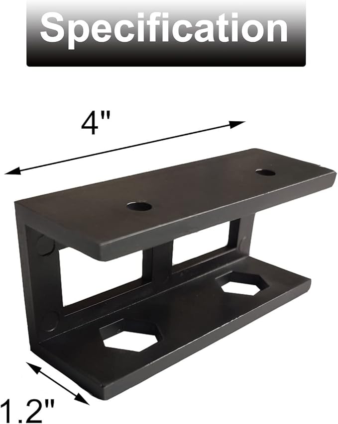 PIAOLGYI 3 Pcs Plastic Under Desk Laptop Holder Mount with Screw,Under Desk Laptop Mount Bracket,Add On Under Table Laptop/Keyboard Storage（3 Pcs）