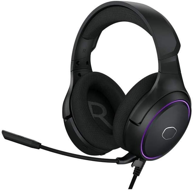 Cooler Master MH650 Gaming Headset with RGB Illumination, Virtual 7.1 Surround Sound, Durable Aluminum Frame, Detachable Omni-Directional Boom Mic, USB Connectivity (MH-650)