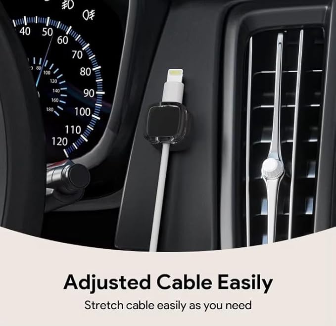 Wall Charger Holder 6 Pack, Adhesive Phone Charger Mount, Cable Organizer Wall Holder for Charging Cables, Self Adhesive Charger Stand Compatible with iPhone, USB-C and Android Chargers