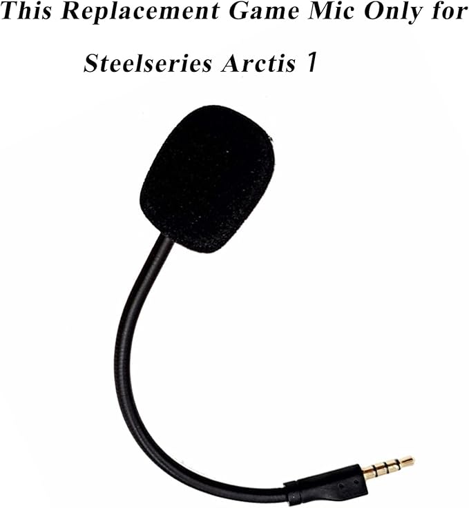 Replacement Game Mic for Steelseries Arctis 1 Headphones Detachable Microphone Boom for Gaming Headsets PS4 Pro PS5 Xbox One X Computer PC Mac 3.5mm Jack Noise Cancelling