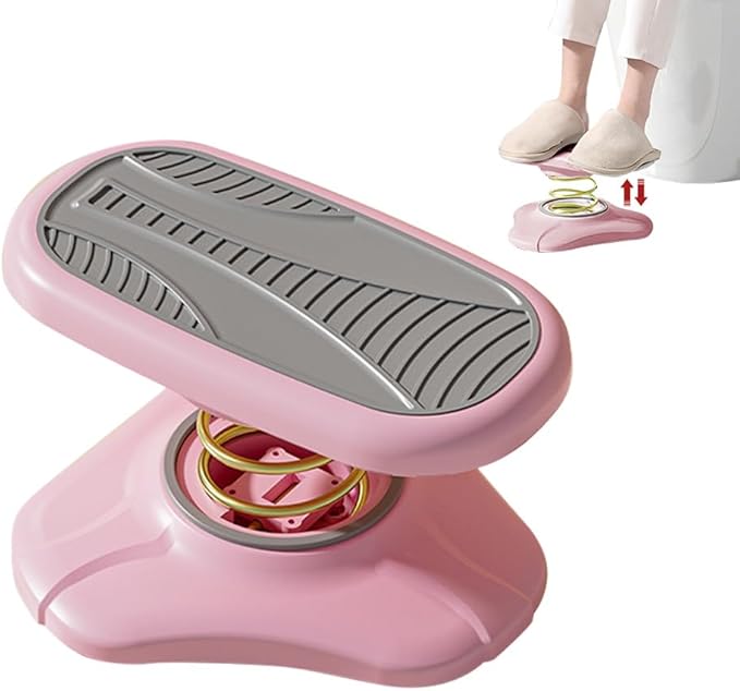 Foot Rest for Under Office Desk Multifunctional Foot Stool Toilet Stool Squat Adult Portable Non-Slip Potty Step Stool Improve Squatting Posture Exercising Relax Legs and Abdomen（Pink）