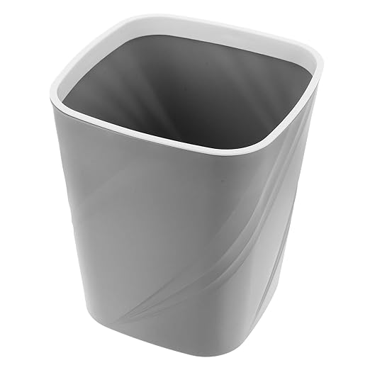 HOMSFOU Slim Garbage Bin Wastebasket Trash Can for Bathroom Kitchen Desktop Plastic Waste Container