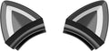 Black Cat Ears for Headphone, Silicone Cute Kitty Ears Attachment, Lovely Detachable Accessories Fit for Gaming Headset, Lightweight & Durable