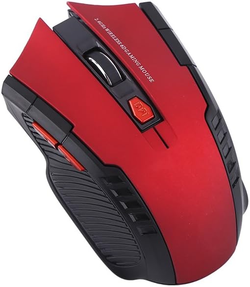 Gaming Mouse USB Mouse with 6 Buttons Portable Optical Gaming Mouse for PC Laptop Computer Laptop Gaming Players(red)