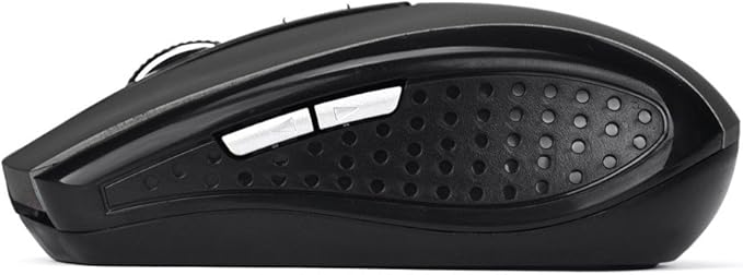 Generic 2.4GHz Wireless Gaming Mouse, Portable Office Optical Mouse, 6 Buttons, Max 10 Meters Operating Distance, Lightweight, Save Power, for Laptop, Computer, PC, Notebook, Desktop, Gray