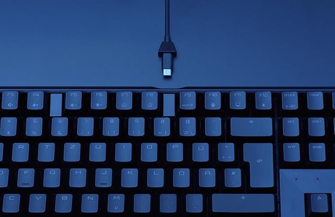 CHERRY MX Board 3.0 S Wired Mechanical Keyboard Aluminum Housing MX Red Silent Switches for Gaming and Office, Black (Renewed)