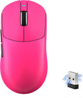MAMBASNAKE×Attack Shark X8 Plus Wireless Gaming Mouse,Tri-Mode Connection,40000 DPI Ultra Lightweight,PAW3395PRO Sensor,150h Battery Life,5 programmable Buttons for Windows/Mac/Linux/XP-Red