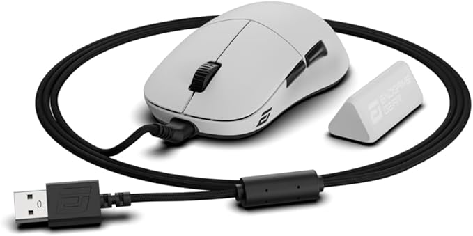 ENDGAME GEAR XM2w 4k v2 Wireless Gaming Mouse White – 30K DPI Optical Sensor, 4000Hz Polling, Claw-Grip Design for Medium to Large Hands, Lightweight (61.5g)