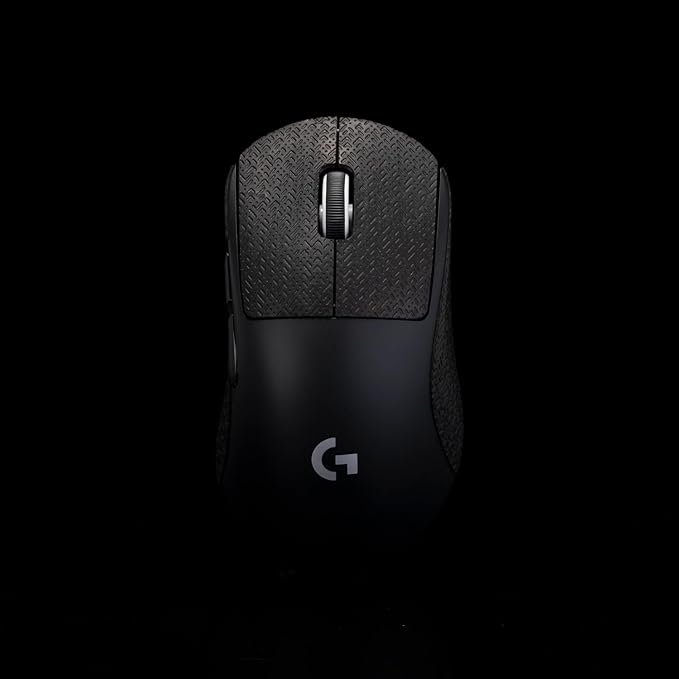 Grip Tape for logitech G Pro X Superlight 2 DEX (GPW4) - Anti-Slip,Enhanced Control, Sweat Resistance,Improves FPS Gaming Grip & Mouse Protection [Pre-Cut] Black 0.5mm