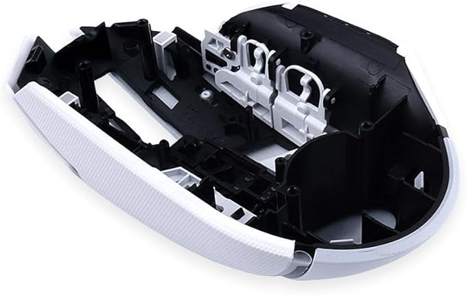 Razer Basilisk V3 Wired Gaming Mouse Case - Top Case Shell Housing with Mice Feet Sticker Replacement (White)
