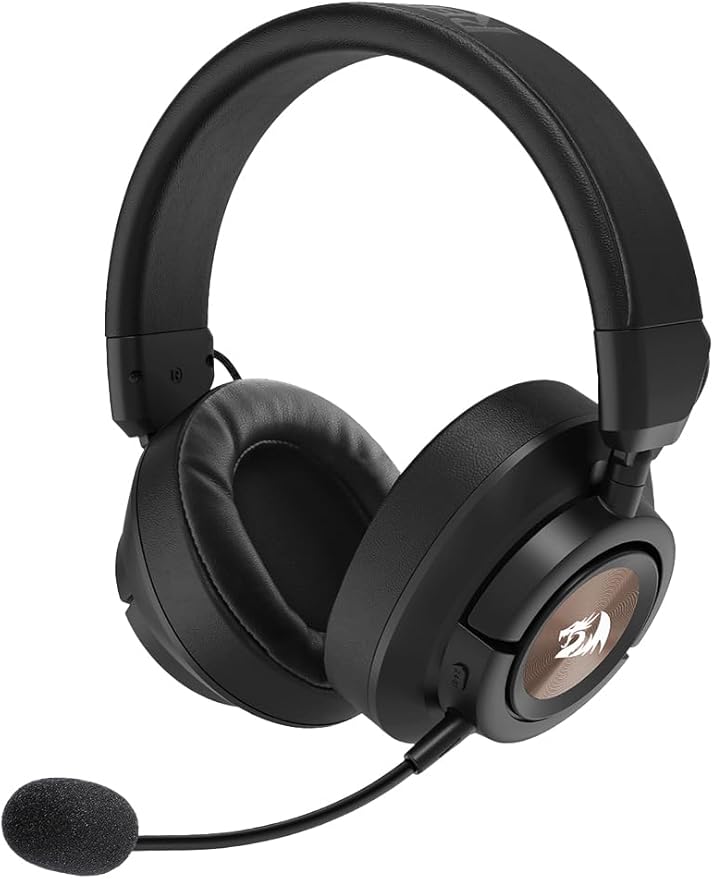 Redragon H889 Wireless Gaming Headset, 4-in-1 (2.4G/BT/USB/3.5mm), 51H Battery & Play-While-Charging, 7.1 Spatial Audio & 53mm Drivers, Detachable Mic, Multi-Platform Headphone for PC/PS5/NS/Mobile