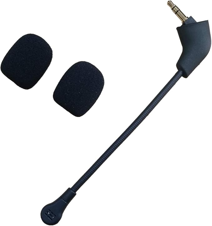 Replacement Mic for Kingston Gaming Headset HyperX Cloud X/II,HyperX Silver Game Headset 3.5mm Detachable Microphone