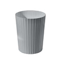 Small Platic 2 Gallon Trash Can - Compact Wastebin for Bathroom, Kitchen, Office, Home Use - Grey