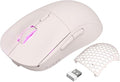 Ajazz Wireless Gaming Mouse,USB-C Rechargeable 59g Ultralight Computer Mouse,High Performance PAW3395,26000DPI,6 Macro Buttons, 40Hrs Power Life,2.4Ghz 1ms,Detachable Magnetic Rear Panel,2in1,Pink
