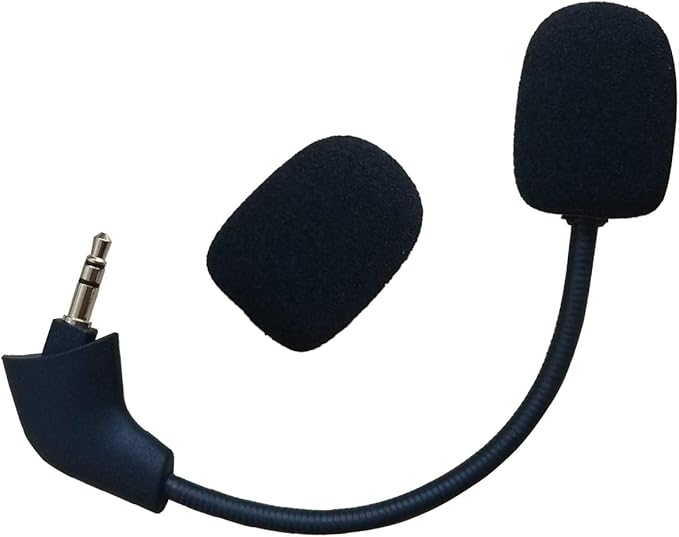 Replacement Mic for Kingston Gaming Headset HyperX Cloud X/II,HyperX Silver Game Headset 3.5mm Detachable Microphone