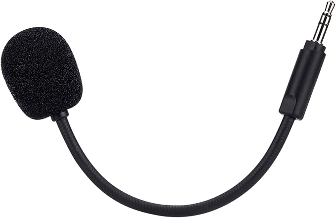 UNCLE LIGHT Replacement Game Mic for Logitech G735 Gaming Headset on PS4 PS5 PC, 3.5mm Detachable Boom Microphone