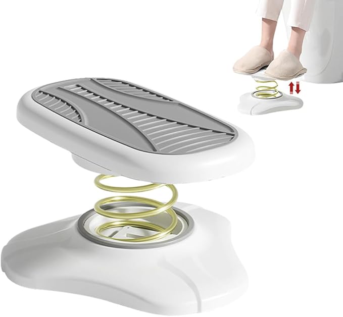 Foot Rest for Under Office Desk Multifunctional Foot Stool Toilet Stool Squat Adult Portable Non-Slip Potty Step Stool Improve Squatting Posture Exercising Relax Legs and Abdomen（Grey）