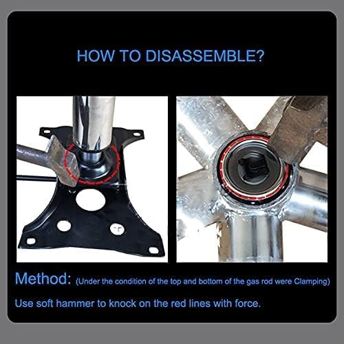 Drafting Stool Bar Stool Gas Lift Cylinder Replacement Part,Tall Heavy Duty Hydraulic Pneumatic Piston for Drafting Chair(Size:18”- 28” Long)