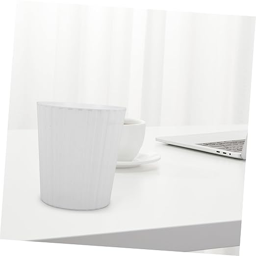 COHEALI Mini Desktop Trash Can Compact Waste Bin for Office and Home Small Tabletop Organizer for Waste and Fruit Slim White Design for Desk Dorm Kitchen