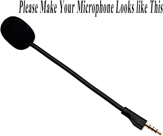 Replacement Game Mic for Steelseries Arctis 1 Headphones Detachable Microphone Boom for Gaming Headsets PS4 Pro PS5 Xbox One X Computer PC Mac 3.5mm Jack Noise Cancelling