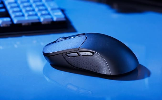 Keychron M3 Wireless Gaming Optical Mouse, Tri-Mode 2.4 GHz/Bluetooth 5.1/Wired, PixArt PAW 3395 Sensor, 4000Hz Polling Rate, 79g Lightweight Programmable Macro Button for Windows PC/Mac - Black