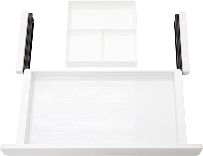 Under Desk Storage Drawer, 15.5Inch Shallow Under Desk Drawer Organizer