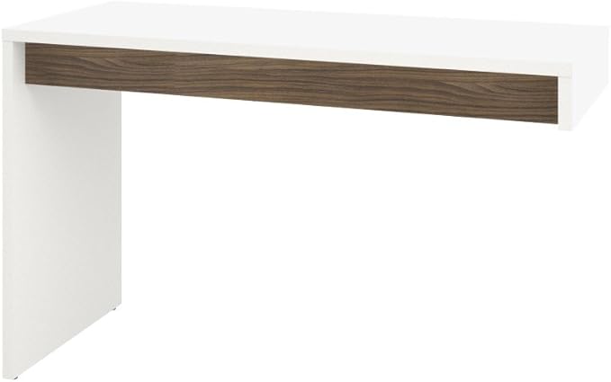 Nexera 3-Piece Home Office with Multi-Purpose Storage & Desks, White & Walnut