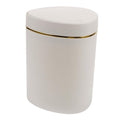 Slim Garbage Can Desktop Trash Can Mini Press Lid Waste Basket Countertop Bin Rubbish Bucket Tabletop Waste Container Space-Saving Design