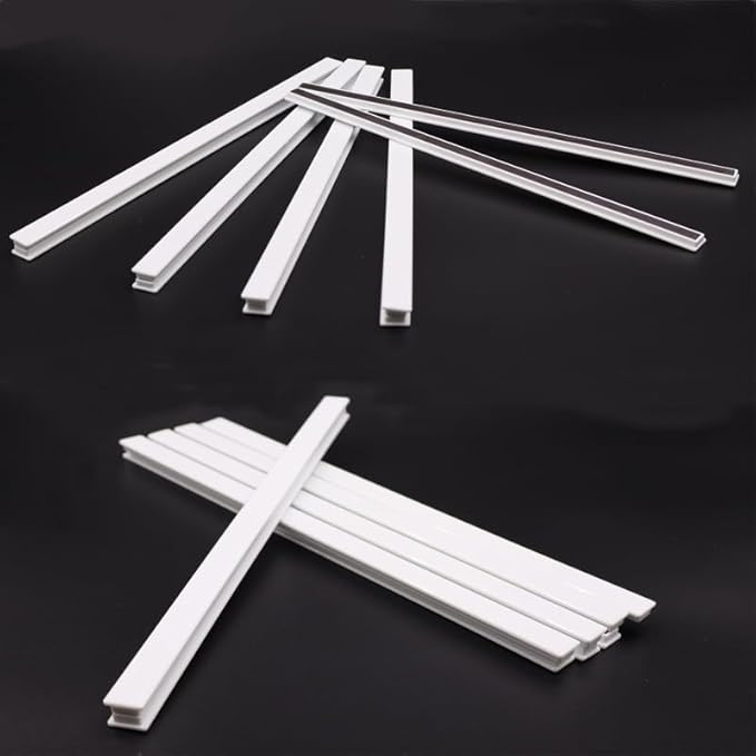 Colorful Magnetic Bar for Bulletin Board - Memo Strip Set Magnet Strip Tape, School Office Home Stationery Bar for Fridge 7.9 Inch/12inch 6 Color