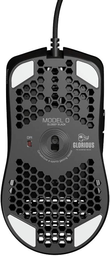 Glorious Gaming Mouse - Glorious Model D Honeycomb Mouse - Superlight RGB PC Mouse - 68 g - Glossy Black Wired Mouse
