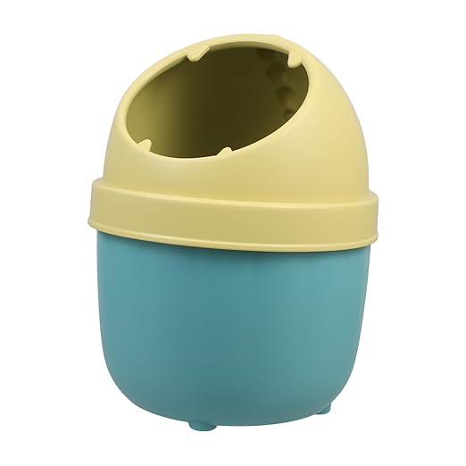 Operitacx Recycling Bin Lid Small Waste Basket Lid Countertop Waste Can for Kitchen Desk