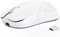 FELICON x AJAZZ AJ099 Wireless Gaming Mouse, 59g Lightweight Pixart Sensor PAW3311, 6 DPI up to 12K, 2.4G/USB-C Wired 200Hrs Battery Programmble Computer Mice for WIn/Mac/PS4/XBOX/Gamer/Office(White)