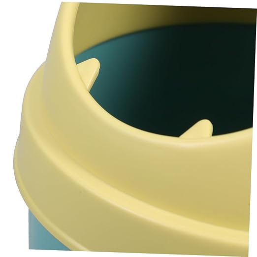 Operitacx Recycling Bin Lid Small Waste Basket Lid Countertop Waste Can for Kitchen Desk