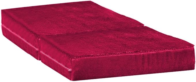Fox Valley Traders Sherpa Covered Gel Cushion for Back and Seat, Crafted with Soft Memory Foam, Home Improvement - Burgundy Design, Cushion Measures 35 3/8" Wide x 15 3/4" Long x 3 1/2" High