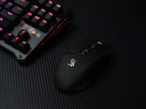 Bloody R36 Ultra Dual Mode Wireless Gaming Mouse - 12000 CPI, PAW3313 Sensor, 1ms Wireless Transmission, 7 Programmable Buttons, up to 75 Hours Playtime, RGB Lighting, for Esports and Gaming