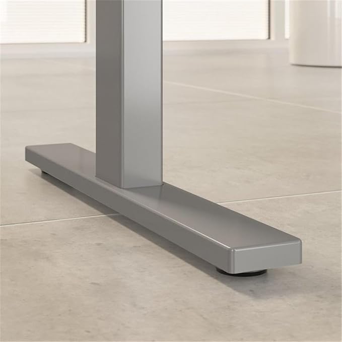 Pemberly Row 3 Pc. Office Suite, 60W Adjustable Power Standing Desk, Credenza Desk, Mobile File Cabinet, Engineered Wood, Storm Gray Finish, Contemporary Style, Adjustable for Office Use