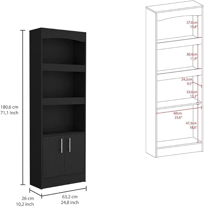 LIFE SKY Office Desk & Chair Set: Modern Wood Computer Desk with Bookshelf & Mesh Back Chair - Home Office Furniture for Small Spaces & Remote Workers
