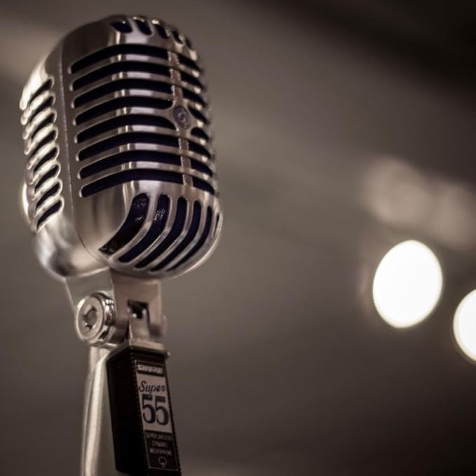 Shure Super 55 Deluxe XLR Vocal Microphone – Vintage-Style Supercardioid Dynamic Mic for Singing, Live Performance & Recording, Classic Sound, Durable Rugged Metal Housing