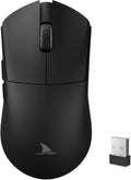 Darmoshark M3V2 8K Wireless Gaming Mouse,Tri-Mode 2.4G/USB-C/Bluetooth Mouse Up to 26000Dpi,PAW3395 Optical Sensor Lightweight 58g,5 programmable Button,Computer Mouse for Laptop,PC,Windows,Mac(Black)