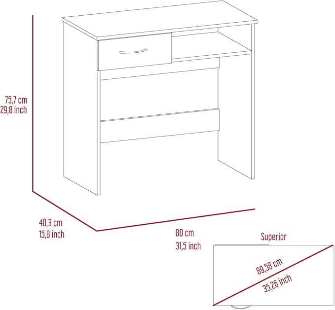 Black Wengue 2-Piece 7-Shelf 1-Drawer Home Office Set for Minimal Space
