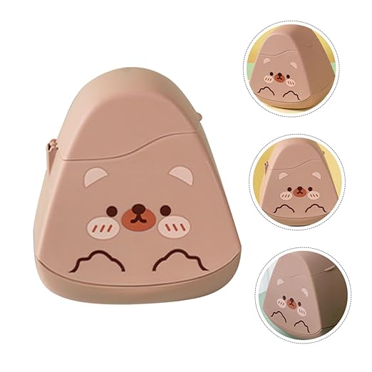 PRETYZOOM Adorable Mini Desk Trash Can Lid Cute Garbage Bin for Home Office Kitchen and Bedroom Space-Saving Waste Basket for Easy Use and Cleaning
