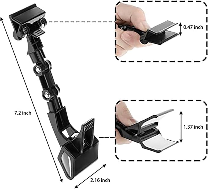 5pcs Sign Clips Clip Holder Sign Holder Clip Paper Holder for Table Top Clip On Sign for Paper Holder Computer Monitor Handy Artist Supplies Holder(5pcs Black)
