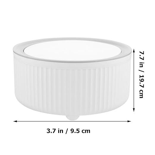 Uonlytech Desktop Trash Bin Slim Garbage Can for Bedroom Living Room and Dorm Cute Kawaii Design Easy to Basket for Spaces