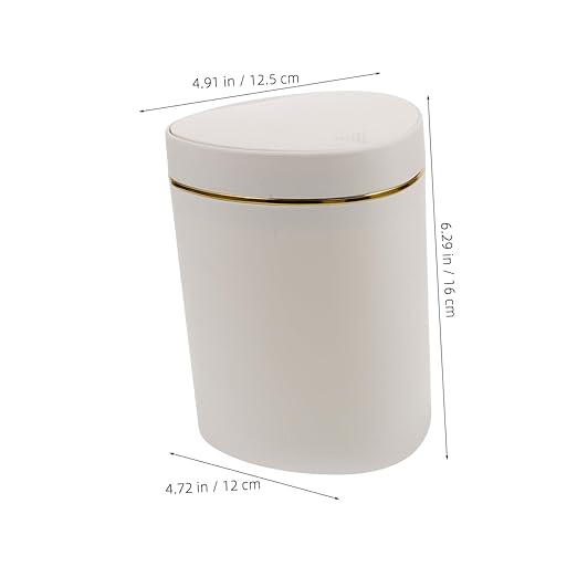ABOOFAN Slim Garbage Bin Desk Top Trash Can Mini Small Waste Container Hotel Office