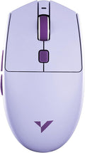 VXE V3 Pro Lightweight Wireless Gaming Mouse, PAW3395 SE Sensor, 18000 DPI, 6 Programmable Buttons, 300h Battery,1k Polling Rate, Compatible with PC, Mac (V3 Pro, Purple)