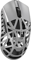 WLMOUSE Beast X Pro Ultra-Light 39g Magnesium Gaming Mouse, PAW3950 HS Sensor, 8K Polling Rate, 30000 DPI,OM & TTC Switches, Customizable Side Panels.(Silver(OM Switch-Side Slits))