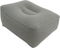 Foot Rest for Under Desk at Work, Inflatable Foot Stool Cushion for Home, Gaming, Computer, Office Under Desk Footrest Pillow, Gray
