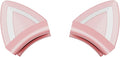 Pink Cat Ears for Headphone, Silicone Cute Kitty Ears Attachment, Lovely Detachable Accessories Fit for Gaming Headset, Lightweight & Durable
