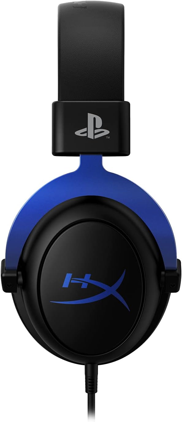 HyperX Cloud - Gaming Headset, PlayStation Official Licensed Product, for PS5 and PS4, Memory Foam Comfort, Noise-Cancelling mic, Durable Aluminum Frame (Renewed)